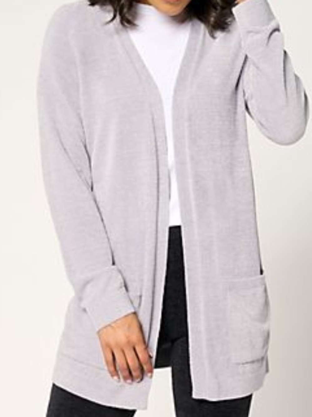 Barefoot Dreams CozyChic Ultra
Lite Sunrise Cardigan
Lilac gray  Size 1X
